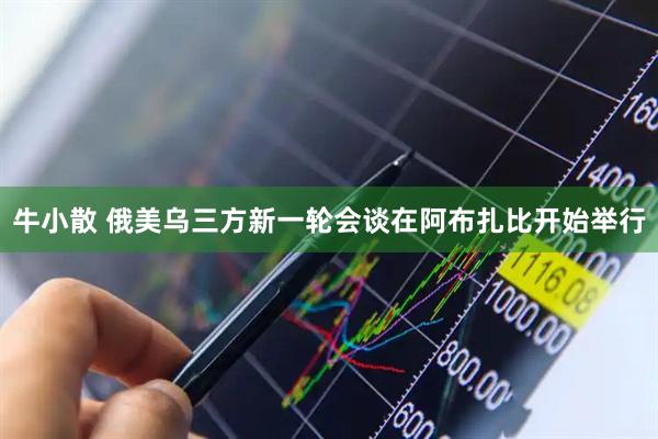 牛小散 俄美乌三方新一轮会谈在阿布扎比开始举行